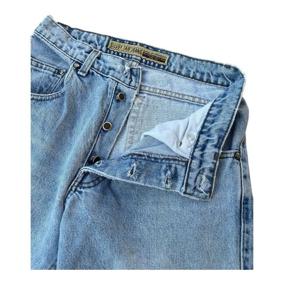 Vintage Levi’s SilverTab Jeans 28x33 Light Wash Button Fly Made USA 1991 - Picture 6 of 10